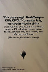 Blank Hero Token [FINAL FANTASY Tokens] | Exor Games Dartmouth