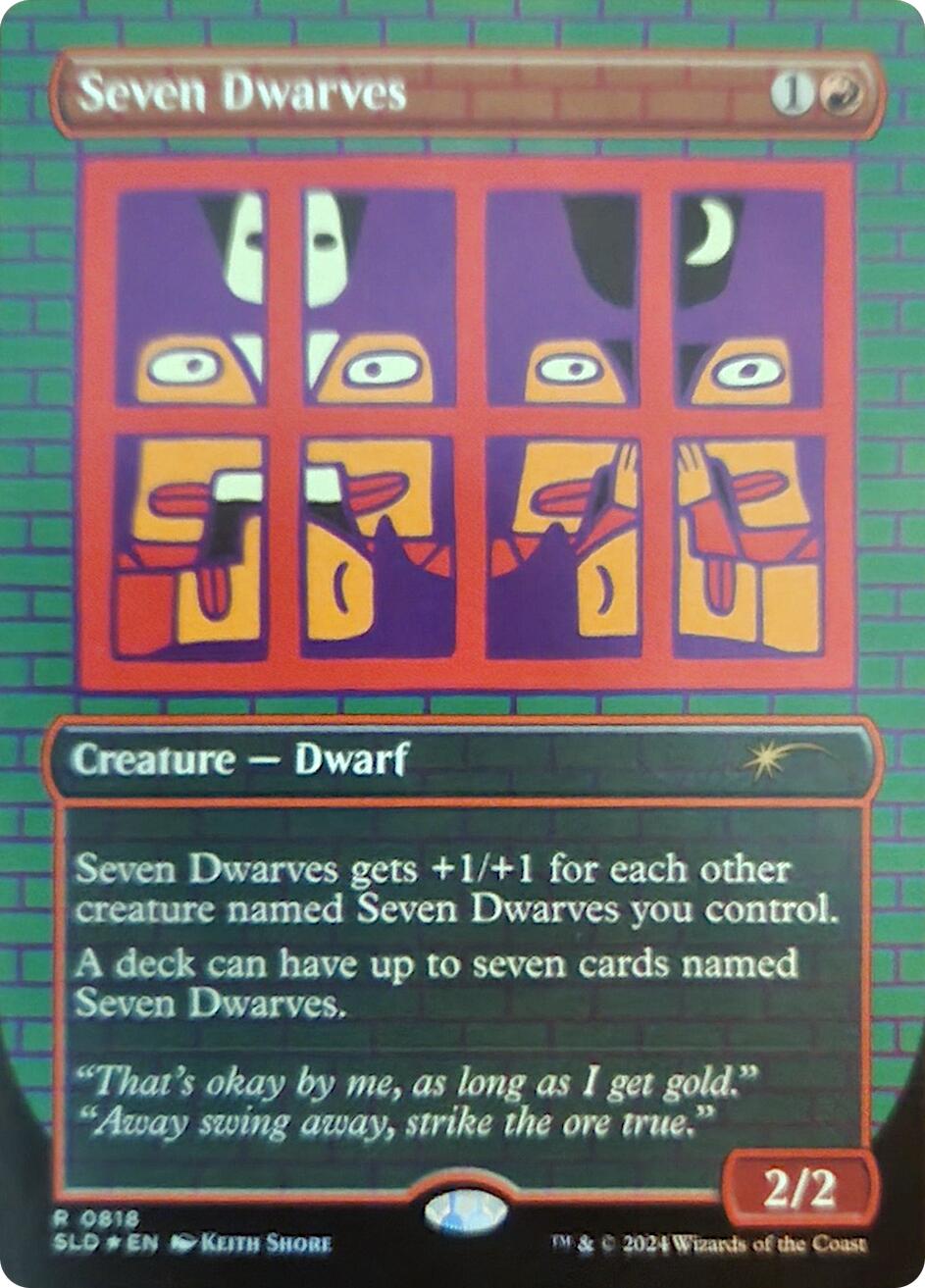 Seven Dwarves (0818) (Rainbow Foil) [Secret Lair Drop Series] | Exor Games Dartmouth