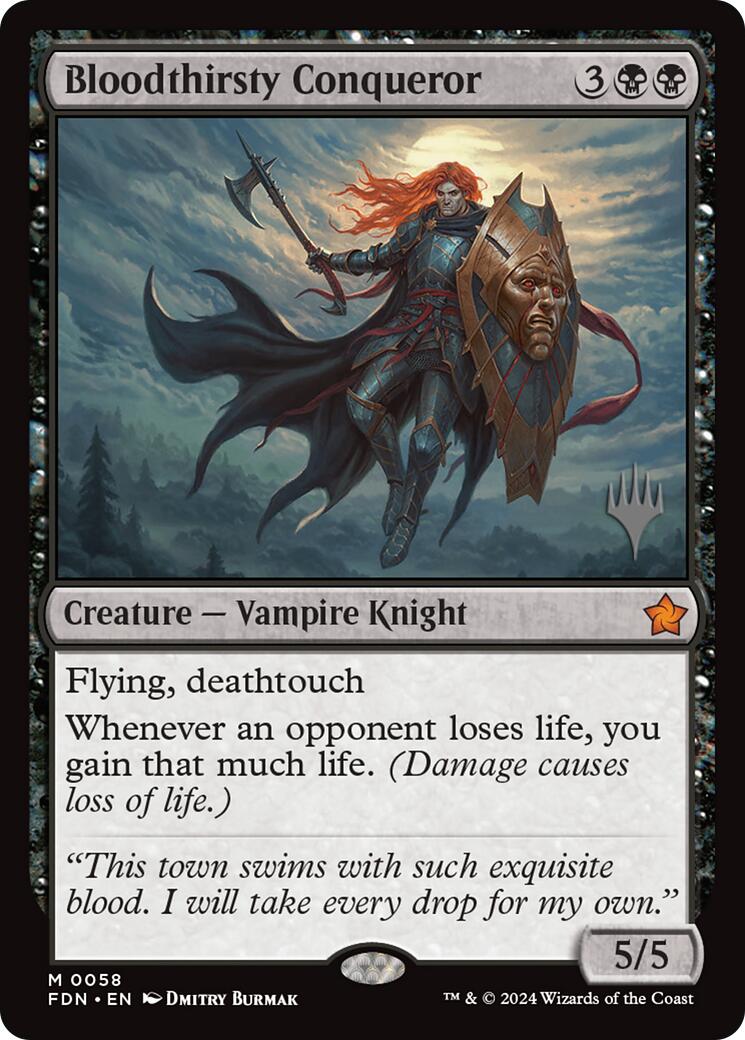 Bloodthirsty Conqueror (Promo Pack) [Foundations Promos] | Exor Games Dartmouth