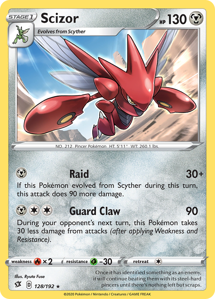 Scizor (128/192) [Sword & Shield: Rebel Clash] | Exor Games Dartmouth