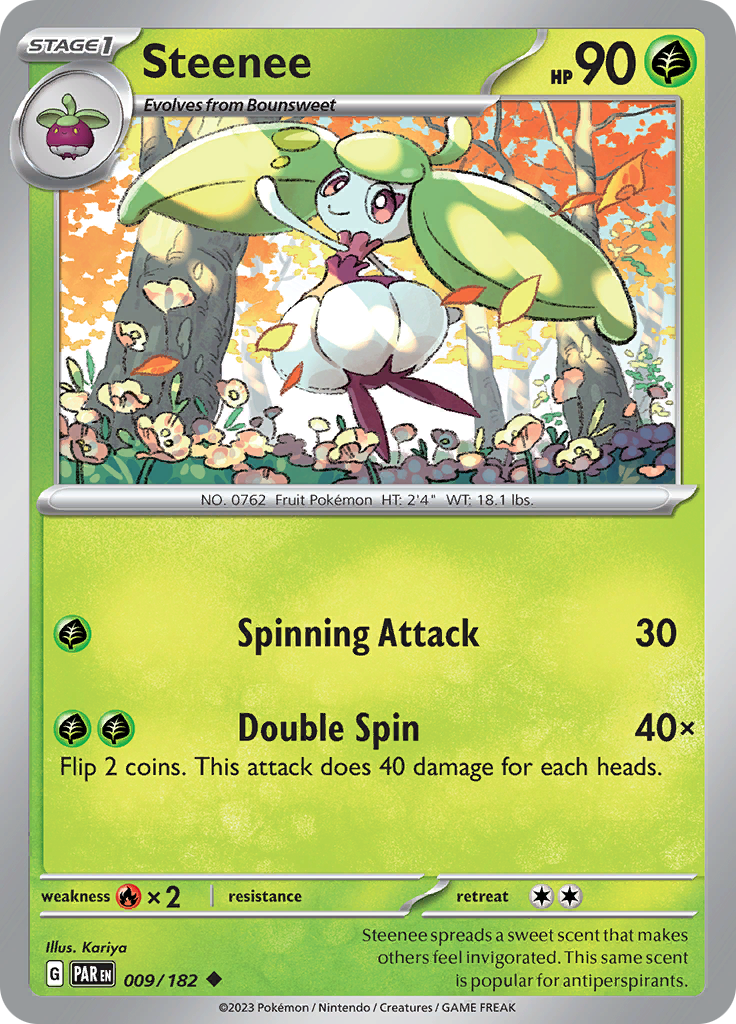 Steenee (009/182) [Scarlet & Violet: Paradox Rift] | Exor Games Dartmouth