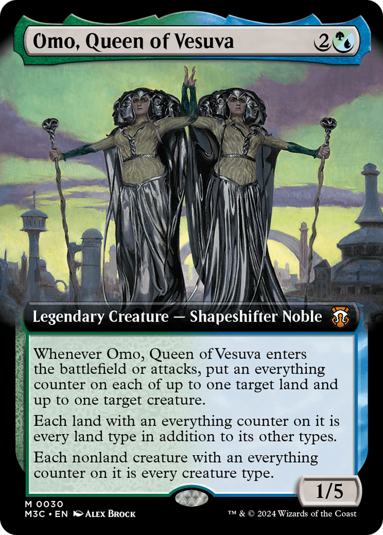 Omo, Queen of Vesuva (Extended Art) [Modern Horizons 3 Commander] | Exor Games Dartmouth