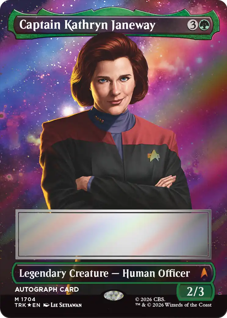 Captain Kathryn Janeway (Borderless) (Signed) [Star Trek] | Exor Games Dartmouth