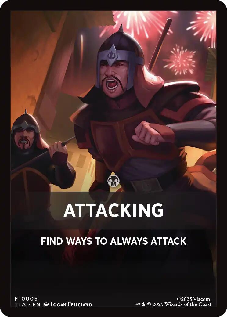 Attacking Theme Card [Avatar: The Last Airbender Tokens] | Exor Games Dartmouth