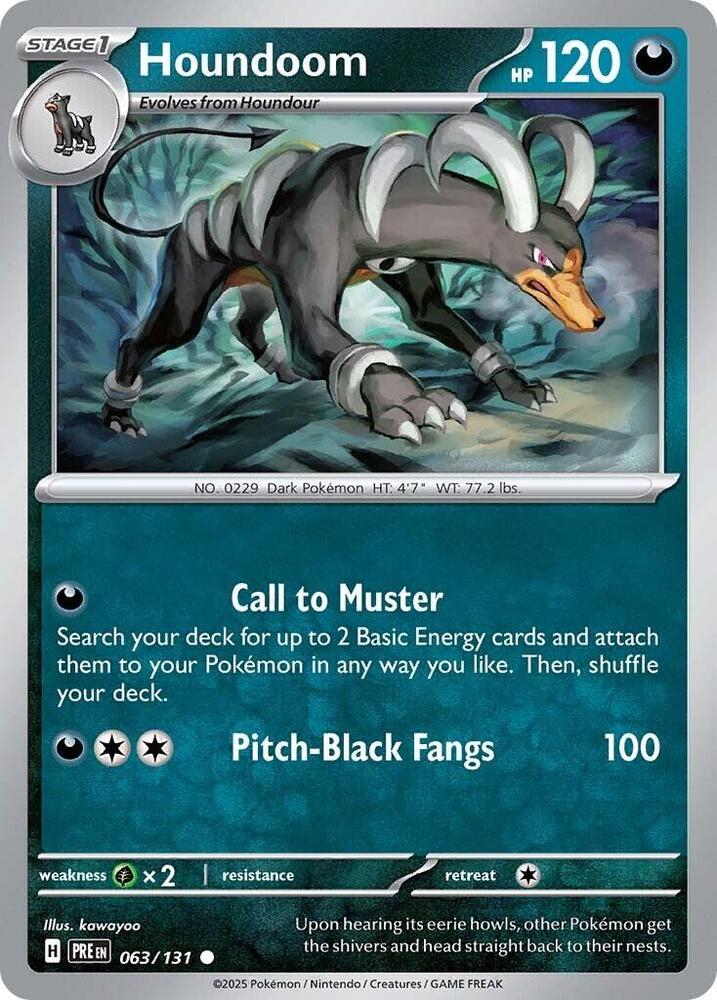 Houndoom (063/131) [Scarlet & Violet: Prismatic Evolutions] | Exor Games Dartmouth