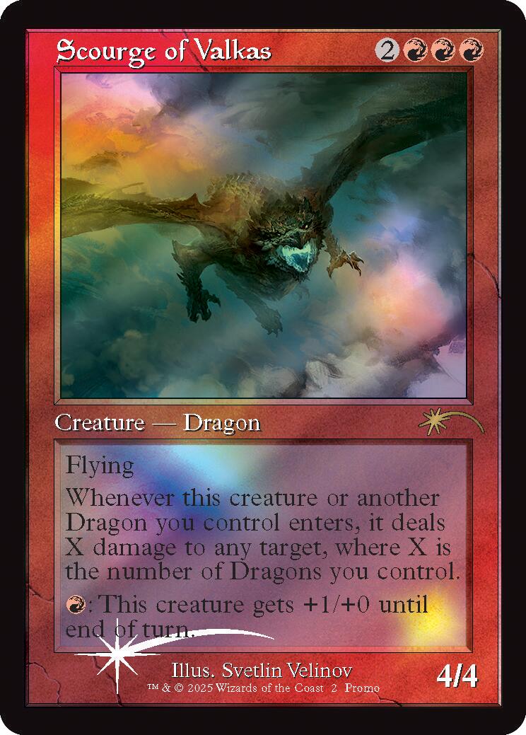 Scourge of Valkas (Retro Frame) [Secret Lair Drop Series] | Exor Games Dartmouth