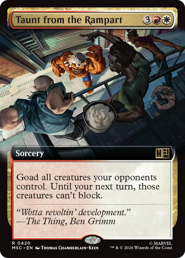 Taunt from the Rampart (Extended Art) [Marvel Super Heroes Commander] | Exor Games Dartmouth