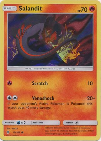 Salandit (15/145) (Collection Promo) [Sun & Moon: Guardians Rising] | Exor Games Dartmouth