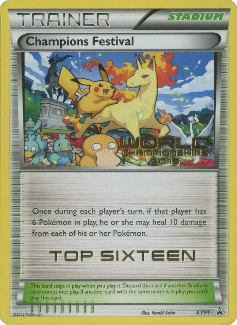 Champions Festival (XY91) (2015 Top Sixteen) [XY: Black Star Promos] | Exor Games Dartmouth