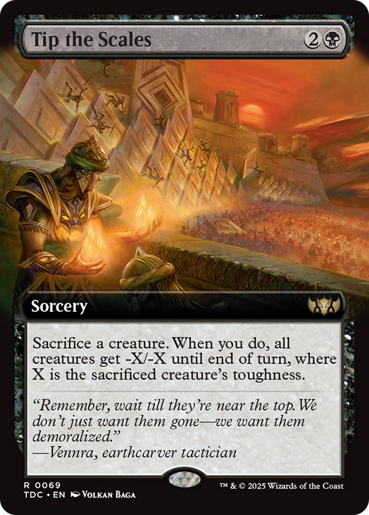 Tip the Scales (Extended Art) [Tarkir: Dragonstorm Commander] | Exor Games Dartmouth
