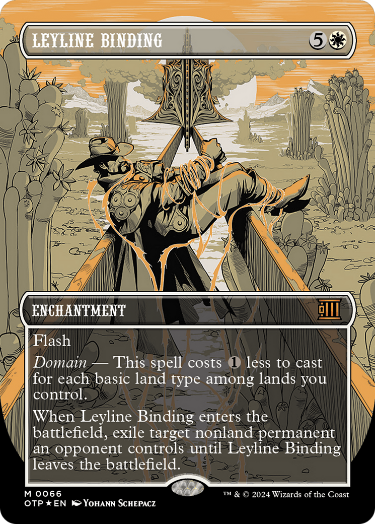 Leyline Binding (Textured Foil) [Outlaws of Thunder Junction: Breaking News] | Exor Games Dartmouth