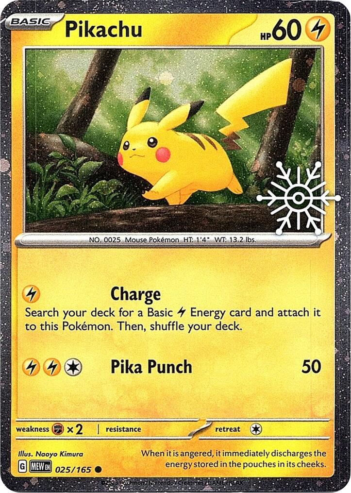 Pikachu (025/165) (Holoiday Calendar) [Miscellaneous Cards] | Exor Games Dartmouth