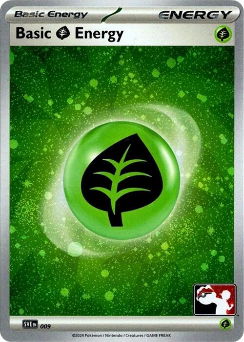 Basic Grass Energy (009) (Cosmos Holo) [Prize Pack Series Seven] | Exor Games Dartmouth