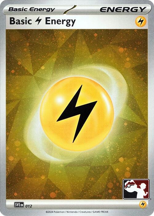 Basic Lightning Energy (012) (Cosmos Holo) [Prize Pack Series Seven] | Exor Games Dartmouth