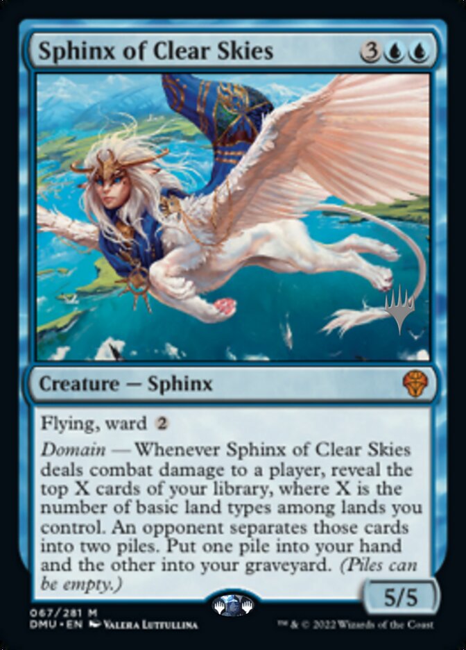 Sphinx of Clear Skies (Promo Pack) [Dominaria United Promos] | Exor Games Dartmouth