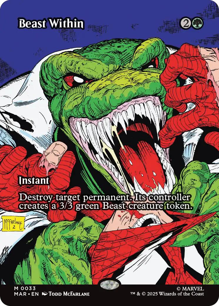 Beast Within (Borderless) [Marvel's Spider-Man: Eternal-Legal] | Exor Games Dartmouth