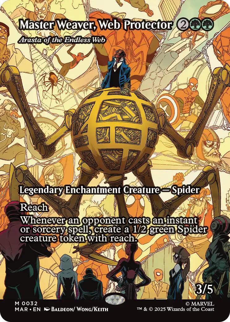 Master Weaver, Web Protector - Arasta of the Endless Web (Borderless) [Marvel's Spider-Man: Eternal-Legal] | Exor Games Dartmouth