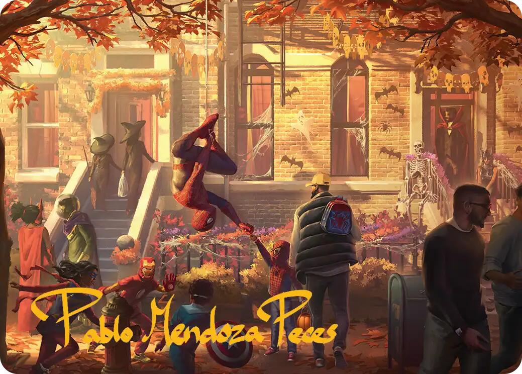 Friendly Neighborhood Art Card (Gold-Stamped Signature) [Marvel's Spider-Man Art Series] | Exor Games Dartmouth