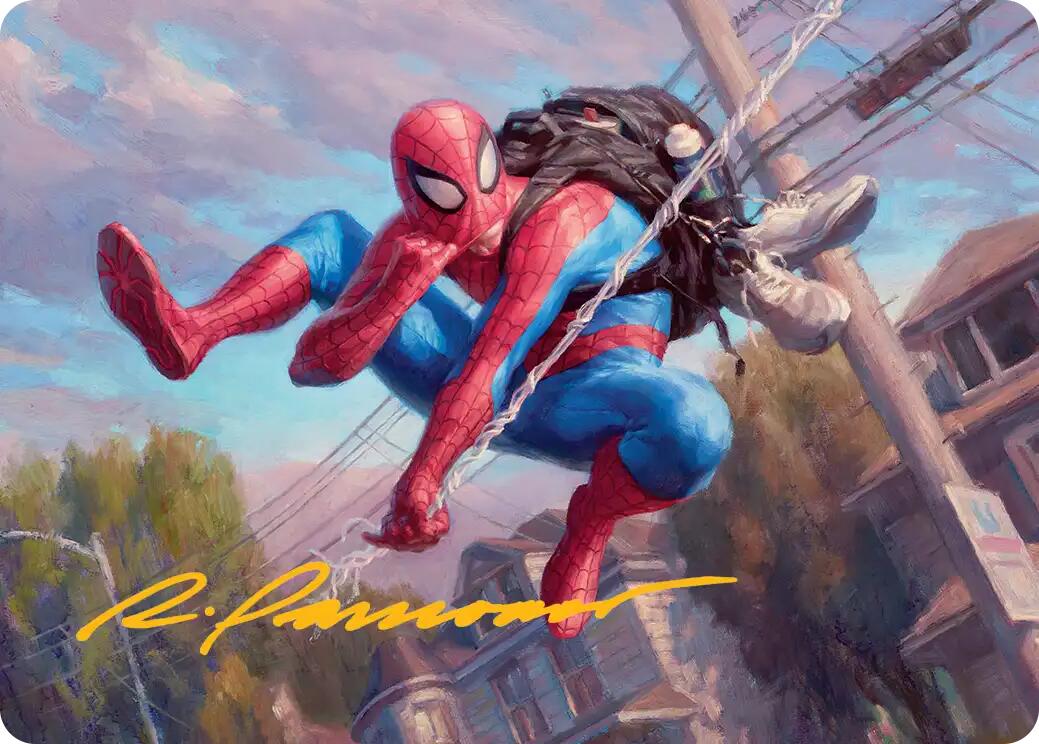 Spider-Man, Web-Slinger Art Card (Gold-Stamped Signature) [Marvel's Spider-Man Art Series] | Exor Games Dartmouth