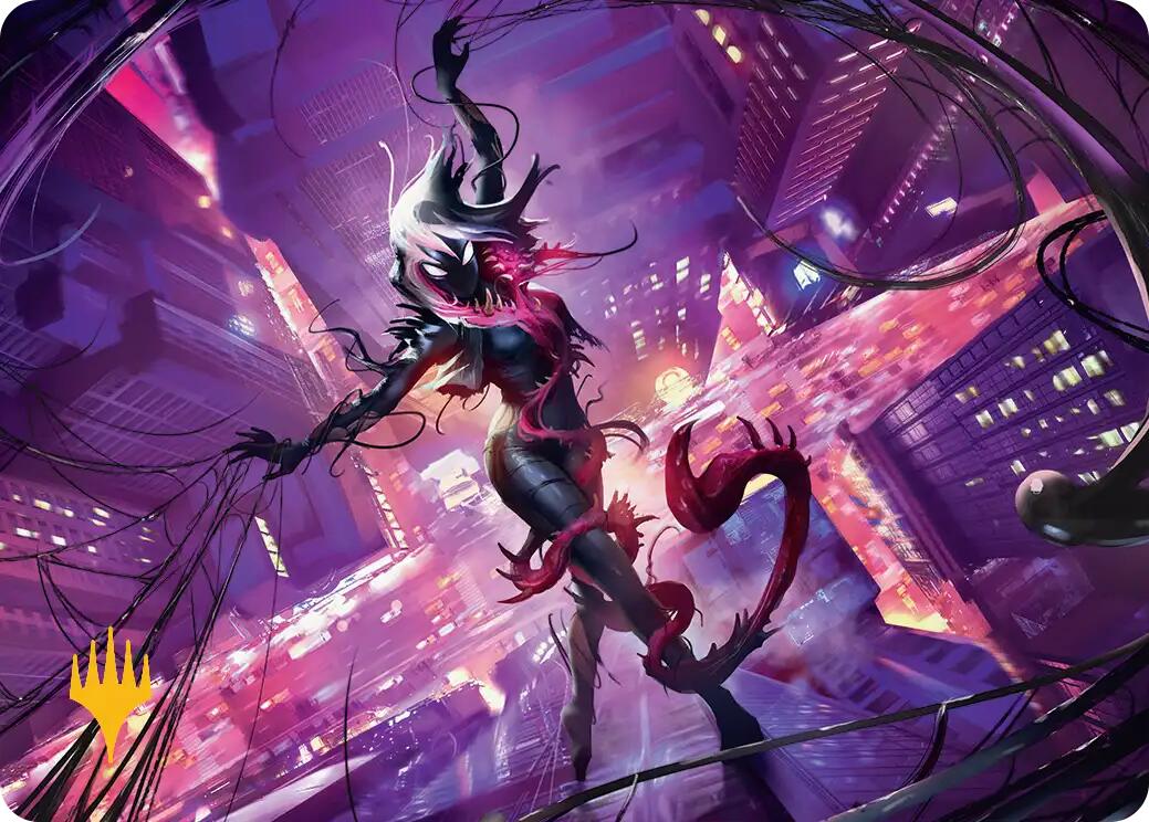 Gwenom, Remorseless Art Card (Gold-Stamped Planeswalker Symbol) [Marvel's Spider-Man Art Series] | Exor Games Dartmouth