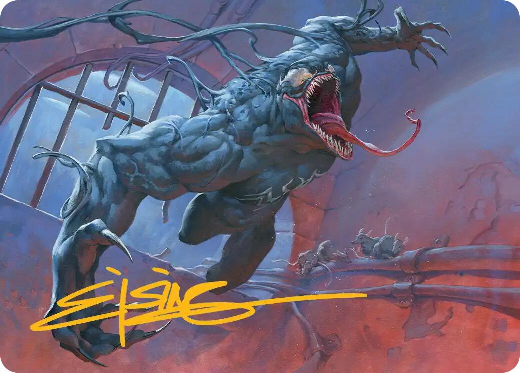 Venom, Evil Unleashed Art Card (Gold-Stamped Signature) [Marvel's Spider-Man Art Series] | Exor Games Dartmouth
