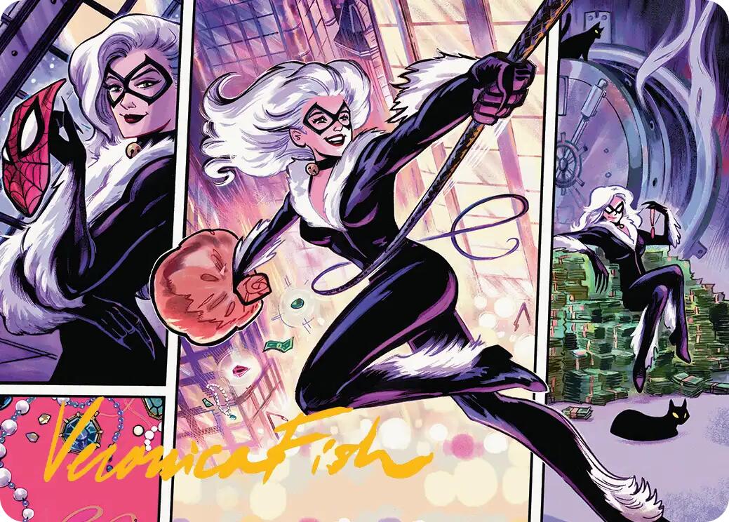 Black Cat, Cunning Thief Art Card (Gold-Stamped Signature) [Marvel's Spider-Man Art Series] | Exor Games Dartmouth