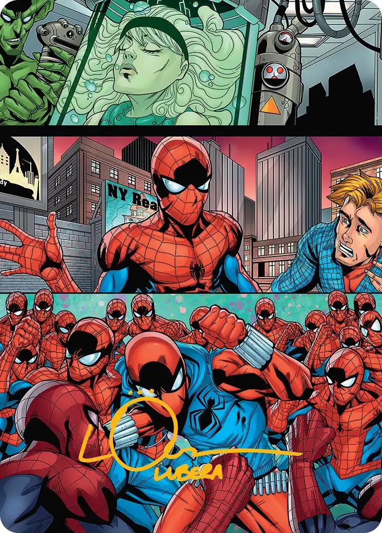 The Clone Saga Art Card (Gold-Stamped Signature) [Marvel's Spider-Man Art Series] | Exor Games Dartmouth
