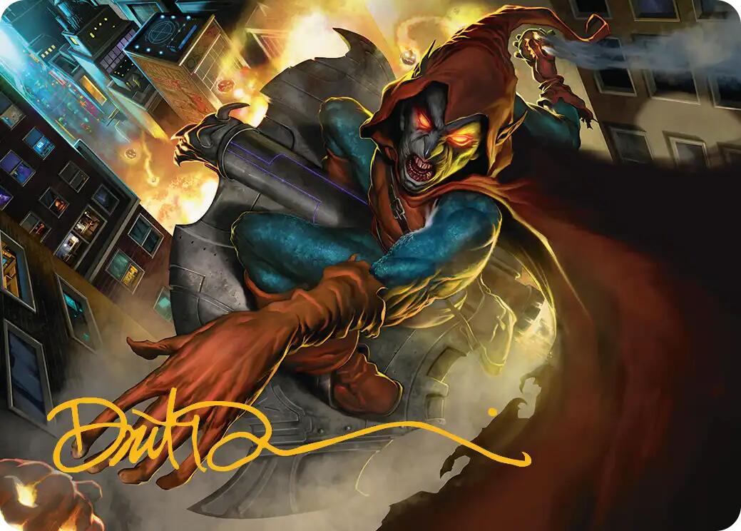 Hobgoblin, Mantled Marauder Art Card (Gold-Stamped Signature) [Marvel's Spider-Man Art Series] | Exor Games Dartmouth