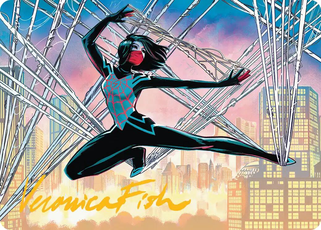 Silk, Web Weaver Art Card (39/54) (Gold-Stamped Signature) [Marvel's Spider-Man Art Series] | Exor Games Dartmouth