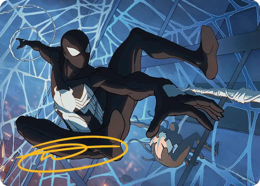 Symbiote Spider-Man Art Card (Gold-Stamped Signature) [Marvel's Spider-Man Art Series] | Exor Games Dartmouth