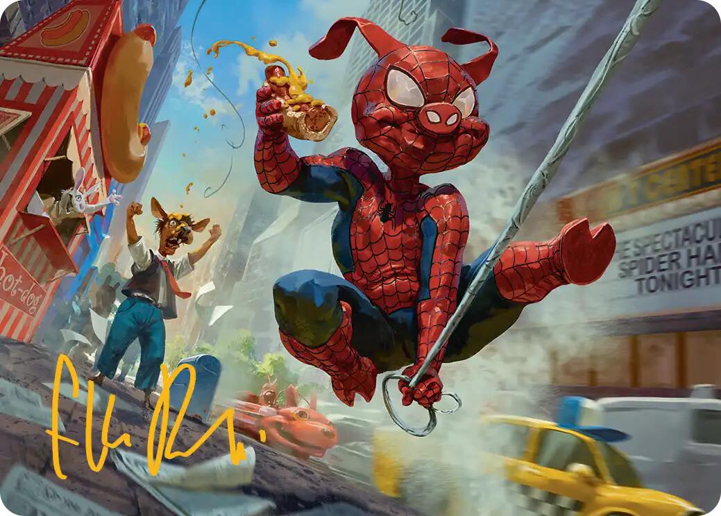 Spider-Ham, Peter Porker Art Card (Gold-Stamped Signature) [Marvel's Spider-Man Art Series] | Exor Games Dartmouth