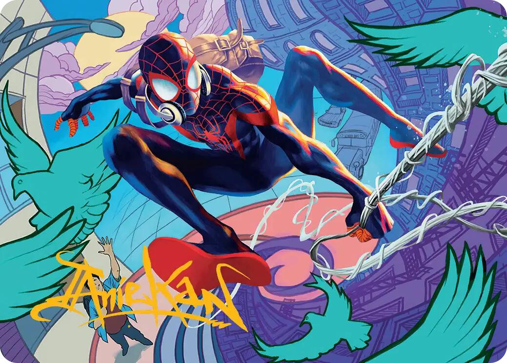 Spider-Man, Brooklyn Visionary Art Card (Gold-Stamped Signature) [Marvel's Spider-Man Art Series] | Exor Games Dartmouth