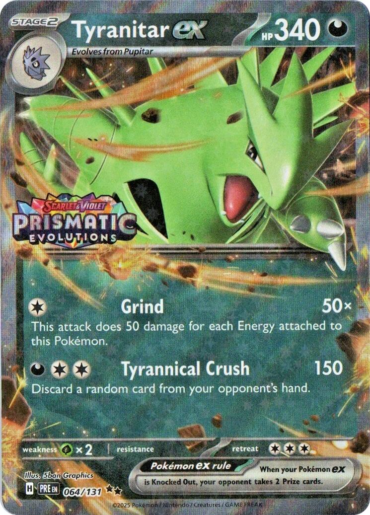Tyranitar ex (064/131) (Prismatic Evolutions Stamp) [Miscellaneous Cards] | Exor Games Dartmouth