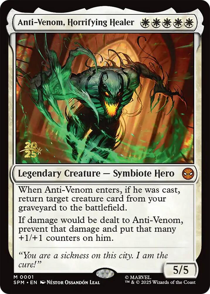 Anti-Venom, Horrifying Healer [Marvel's Spider-Man Prerelease Promos] | Exor Games Dartmouth