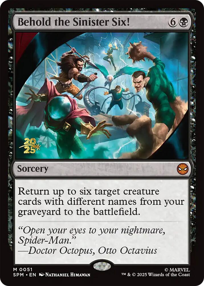 Behold the Sinister Six! [Marvel's Spider-Man Prerelease Promos] | Exor Games Dartmouth