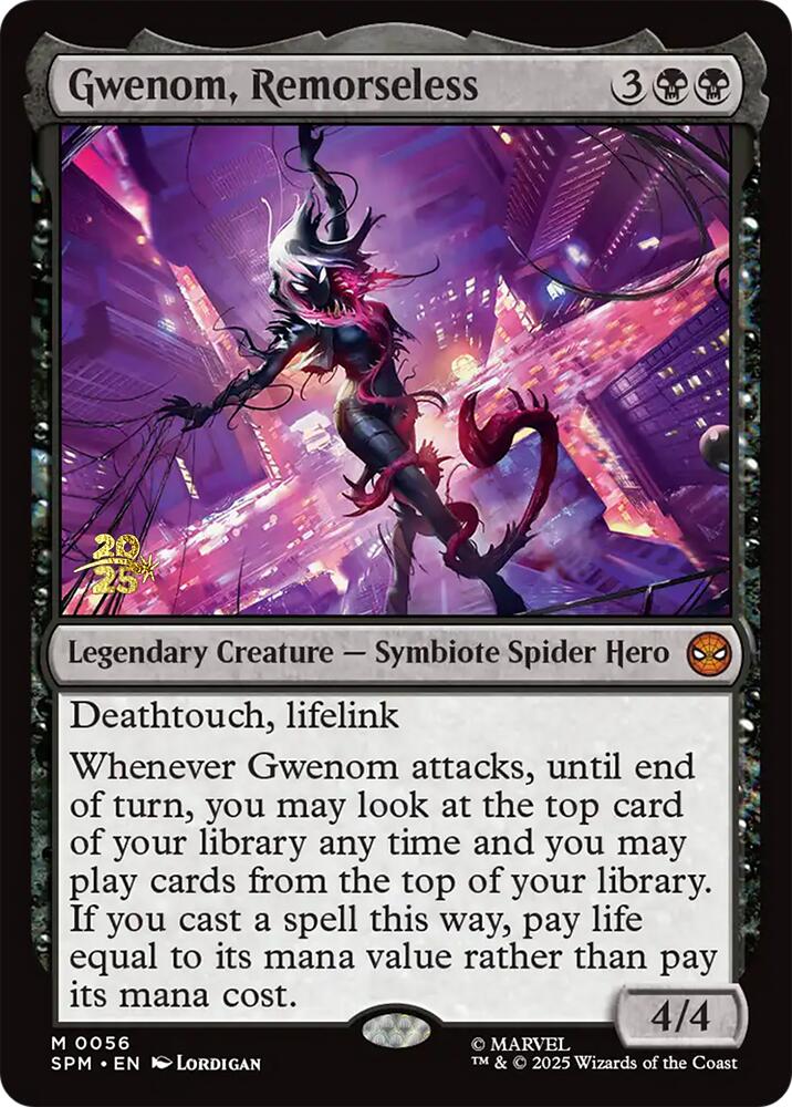 Gwenom, Remorseless [Marvel's Spider-Man Prerelease Promos] | Exor Games Dartmouth