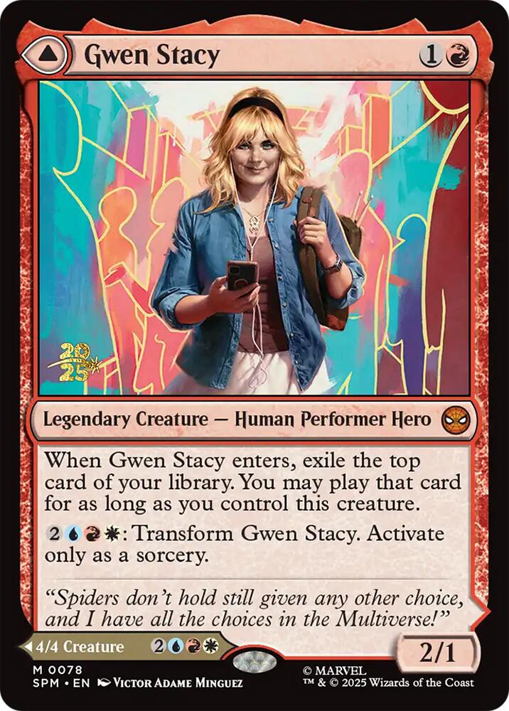 Gwen Stacy // Ghost-Spider [Marvel's Spider-Man Prerelease Promos] | Exor Games Dartmouth