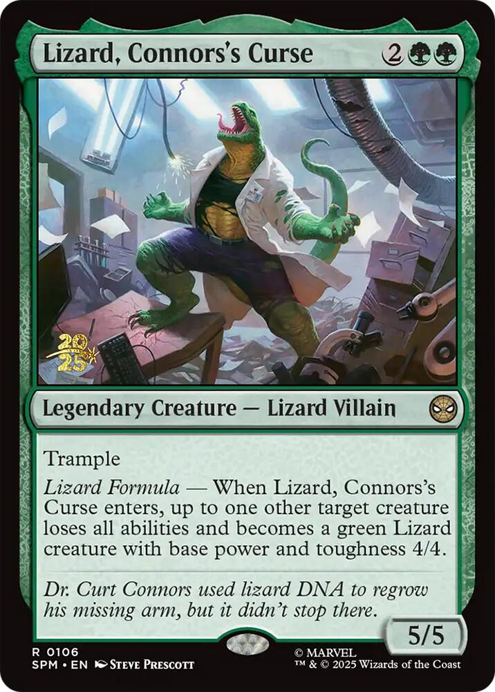 Lizard, Connors's Curse [Marvel's Spider-Man Prerelease Promos] | Exor Games Dartmouth