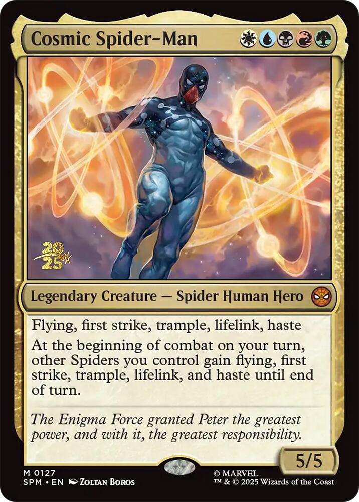 Cosmic Spider-Man [Marvel's Spider-Man Prerelease Promos] | Exor Games Dartmouth