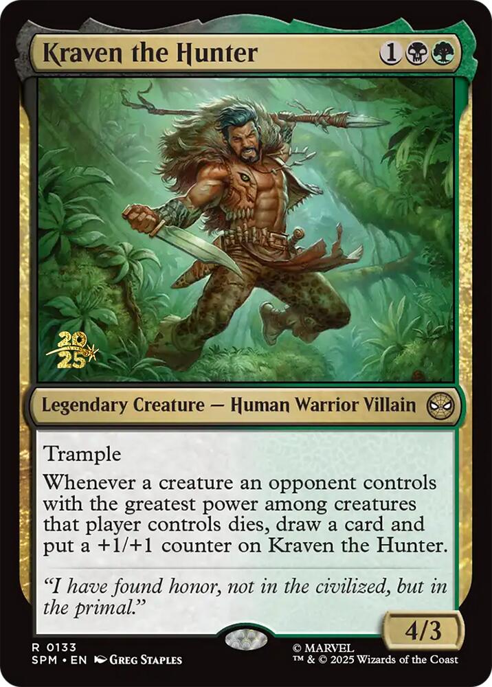 Kraven the Hunter [Marvel's Spider-Man Prerelease Promos] | Exor Games Dartmouth