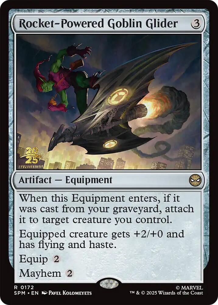 Rocket-Powered Goblin Glider [Marvel's Spider-Man Prerelease Promos] | Exor Games Dartmouth