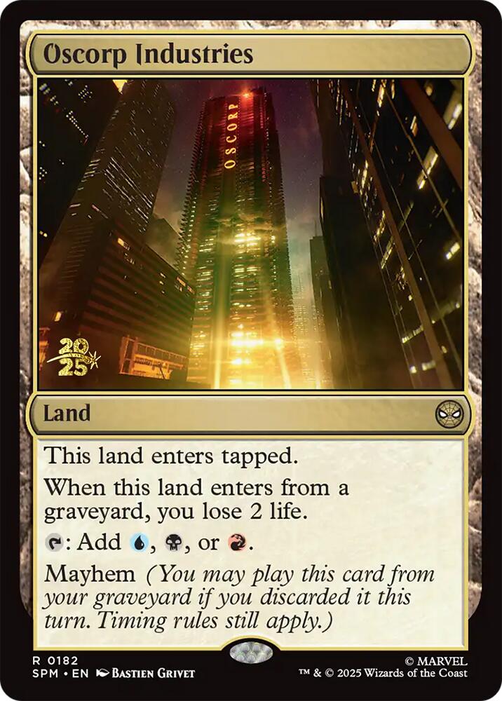 Oscorp Industries [Marvel's Spider-Man Prerelease Promos] | Exor Games Dartmouth