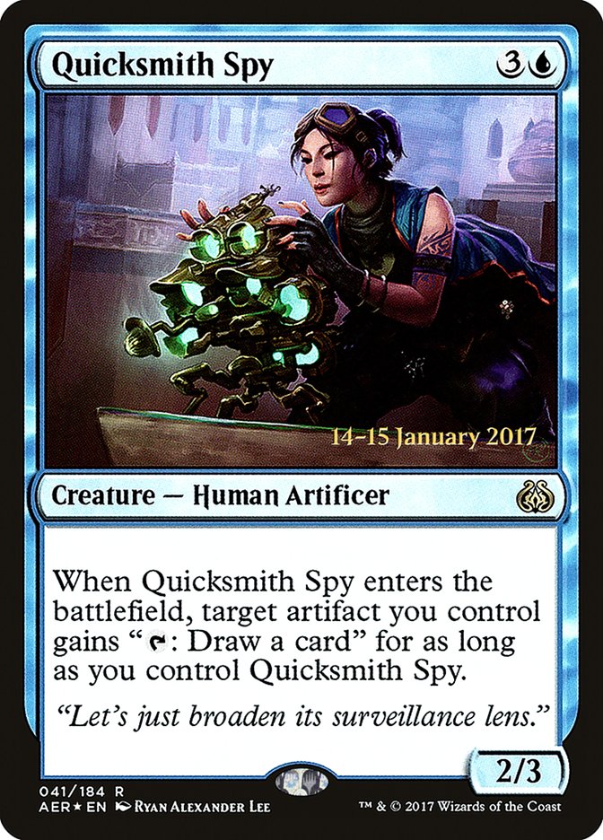 Quicksmith Spy [Aether Revolt Prerelease Promos] | Exor Games Dartmouth