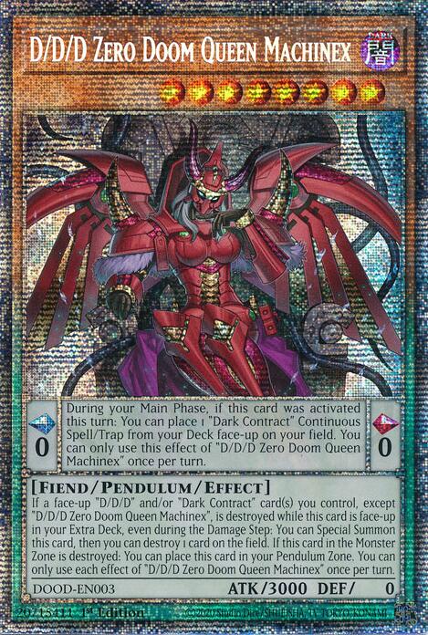 D/D/D Zero Doom Queen Machinex (Starlight Rare) [DOOD-EN003] Starlight Rare | Exor Games Dartmouth