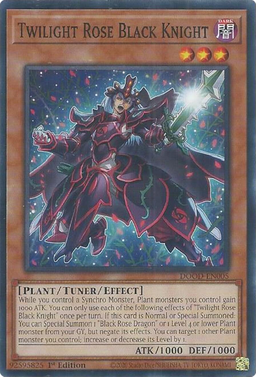 Twilight Rose Black Knight [DOOD-EN005] Common | Exor Games Dartmouth