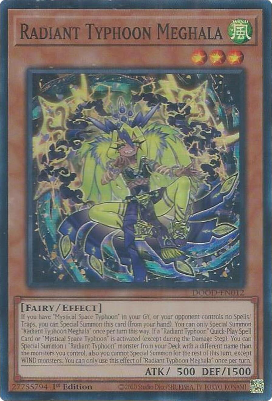 Radiant Typhoon Meghala [DOOD-EN012] Super Rare | Exor Games Dartmouth
