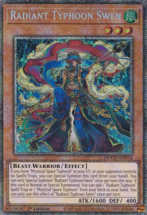 Radiant Typhoon Swen (Starlight Rare) [DOOD-EN014] Starlight Rare | Exor Games Dartmouth