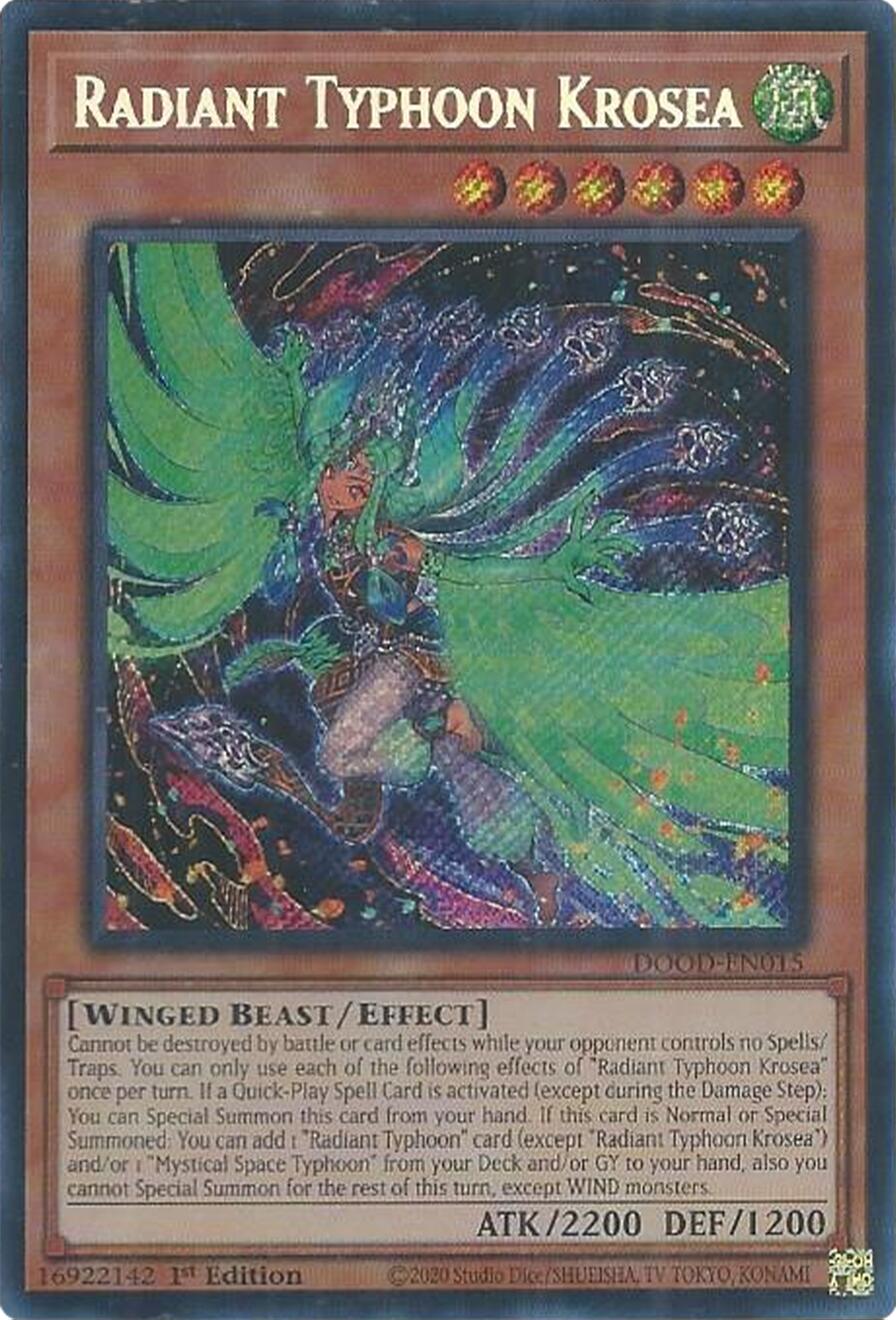 Radiant Typhoon Krosea [DOOD-EN015] Secret Rare | Exor Games Dartmouth