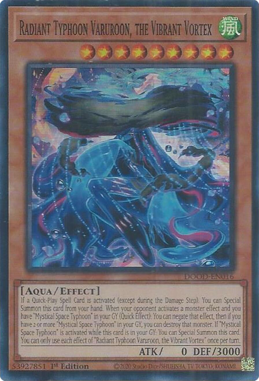 Radiant Typhoon Varuroon, the Vibrant Vortex [DOOD-EN016] Super Rare | Exor Games Dartmouth