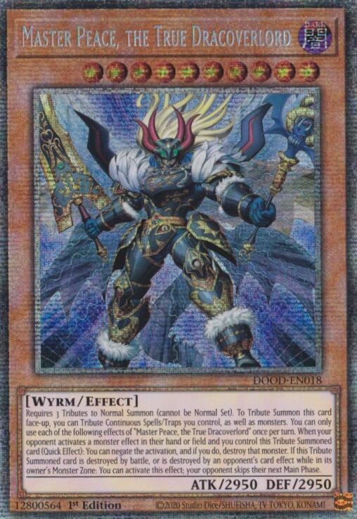 Master Peace, the True Dracoverlord (Starlight Rare) [DOOD-EN018] Starlight Rare | Exor Games Dartmouth